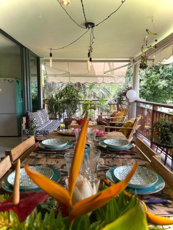 Vaiava Beach Carlton- Tahiti - Beachfront Luxury Residence & Pool - 4 Pers 푸나우이아 외부 사진