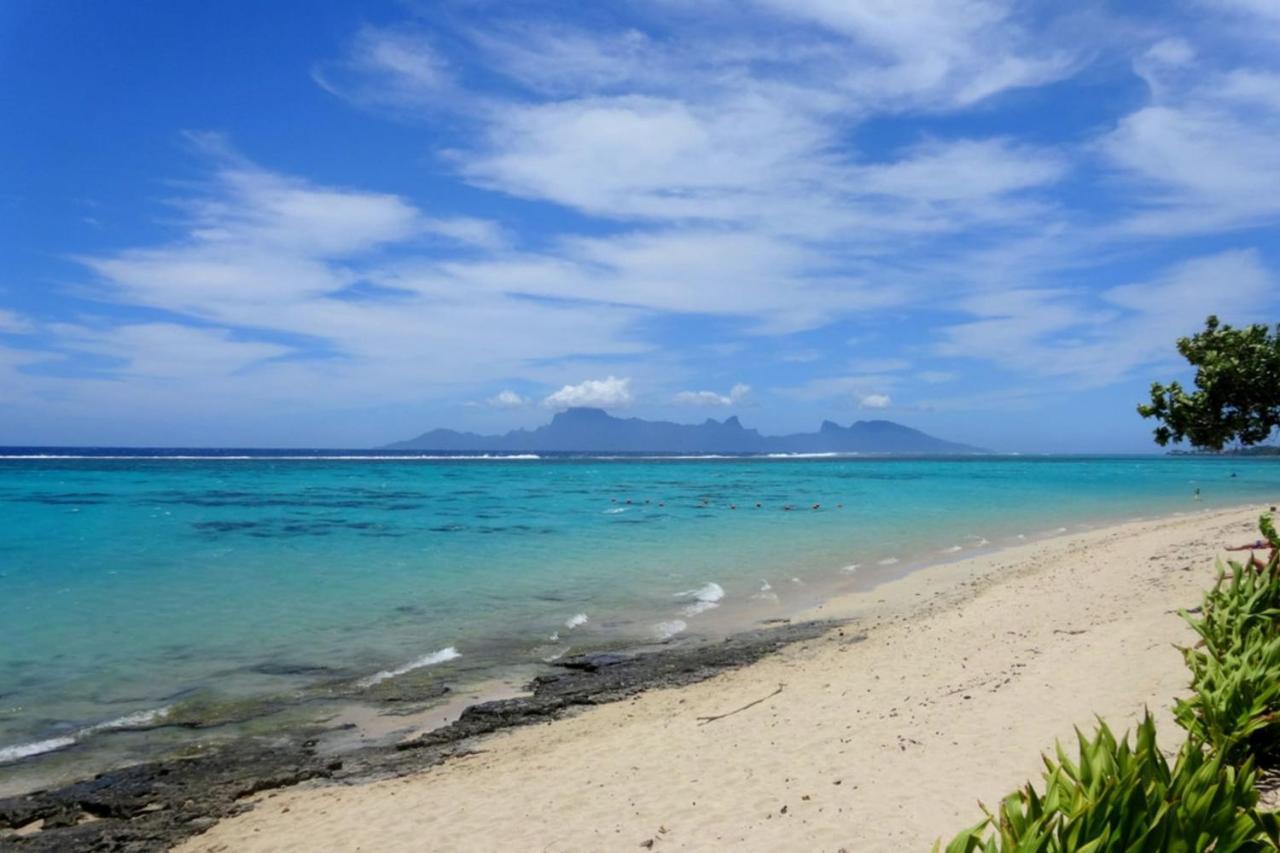 Vaiava Beach Carlton- Tahiti - Beachfront Luxury Residence & Pool - 4 Pers 푸나우이아 외부 사진